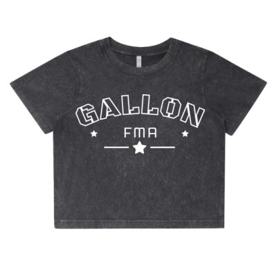 Women's Stone Wash Crop Top Thumbnail